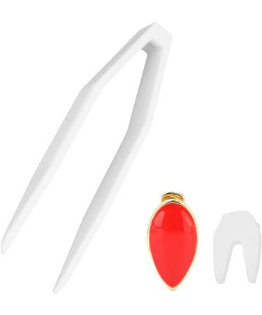 ICRPSTU Hip Hop Teeth - Removable Halloween Dentures Accessories (Red) - International Shipping Available - Buy Online on GoSupps.com