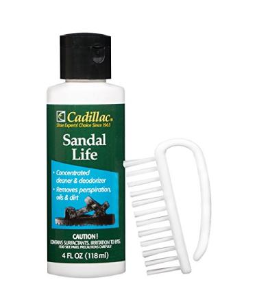 Cadillac Sandal Life - Athletic Sandal Flip Flop Cleaning Kit - Cleaner and Deodorizer Wash + Brush for Outdoor Hiking Trail Boat Beach Water Sport Footwear