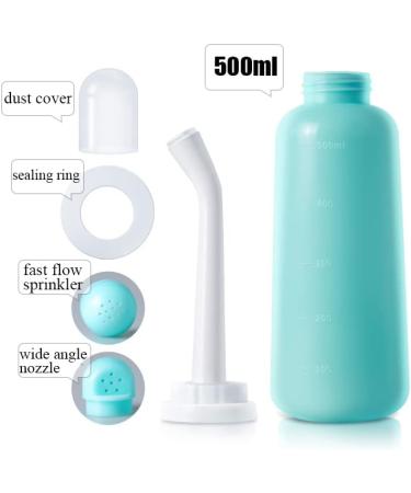 Postpartum Peri Bottle 17oz/500ml - Portable Bidet for Feminine Care & Travel | Upside Down Vaginal Wash Spray - Buy Online on GoSupps.com