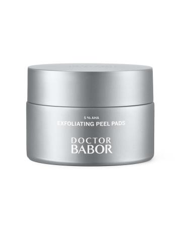 DOCTOR BABOR EXFOLIATING Peel Pads | Peeling Pads with 5% AHA | Smoothes & Refines Pores | With BIOGEN PLANT EXTRACT | Vegan | 60 Pads