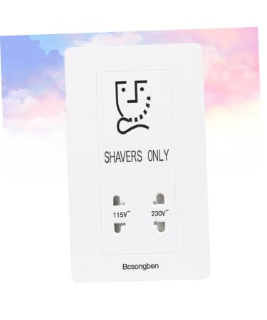 Veemoon 2-Pack Crystal Glass Shaving Socket - Hotel & Home Razor Holder 8.6x14.6cm - White - Buy Online on GoSupps.com