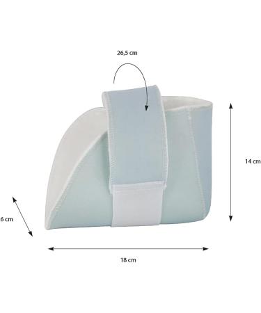 Mobiclinic Anti-Decubitus Heel Cushion - Adjustable Washable Pressure Relief Pillow for Left Elbow & Heel - European Brand - White - Buy Online on GoSupps.com