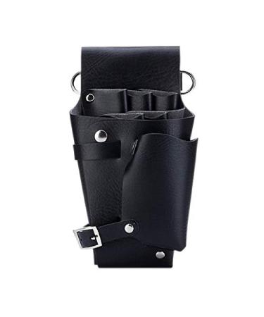 Jbnmvc Leather Hairdressing Case Tools Scissor Bag Barber Pouch Holder Rivet Purse Adjustable Waist Shoulder Belt