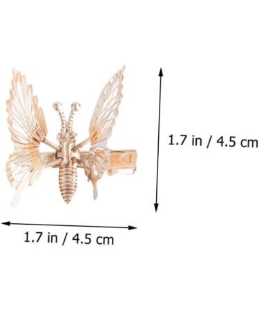 FRCOLOR butterfly headdress small butterfly clips Butterflies hair accessories Butterflies claw clips girls hollow hair gold clips Hair Pin metal snaps Hairpin princess clip flash alloy 3d - Buy Online on GoSupps.com