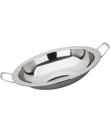 Ciieeo 3pcs Pancake Pan Flat Pan Nonstick Induction Cooker Pan Stainless Frying Pan Commercial Griddle Seafood Serving Platter Stainless Steel Pan Omelet Pan Hot Pot Seafood Pot Silverx3pcs 29 25.3CMx3pcs - Buy Online on GoSupps.com