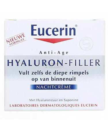 Eucerin Hyaluron-Filler Night Care 50ml - Hydrating Anti-Wrinkle Treatment - Buy Online on GoSupps.com