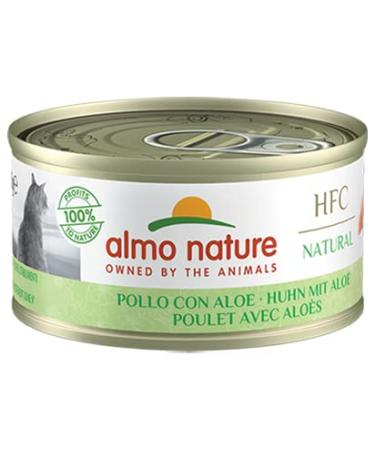 Almo Nature HFC Natural Chicken with Aloe wet food for adult cats 24 packs of 70 g each - Buy Online on GoSupps.com