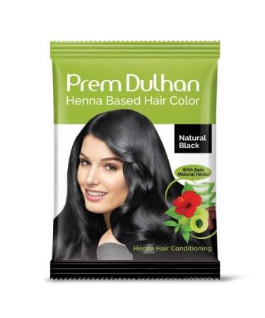 Henna Based Hair Color 10 g (Pack of 10) (Natural Black)