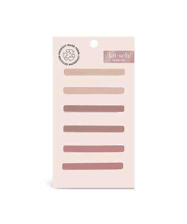 Kitsch Enamel Matte Mini Bobby Pins - Hair Pins for Women - Terracotta - 6 pcs - Buy Online on GoSupps.com