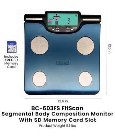 TANITA BC-603 FS FITSCAN Segmental Body Composition Monitor with SD Card - Track Your Fitness Progress Easily - Buy Online on GoSupps.com