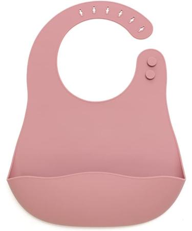 Kadazzel 6 Piece Baby Led Weaning Set - Silicone Plate, Bowl, Utensils, Sippy Cup, Straw, Bib - Pink - Buy Online on GoSupps.com