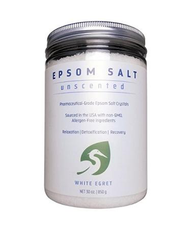 WHITE EGRET Epsom Salt unscented  2.5 Pound  30 oz