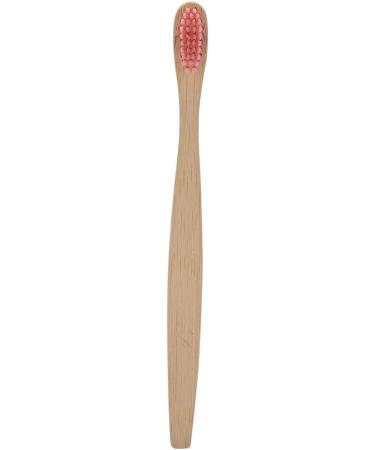Psytfei Bamboo Toothbrush - Soft Nylon Bristles for Adults & Kids | Eco-Friendly Wooden Toothbrushes in 6 Colors (Red) - Buy Online on GoSupps.com