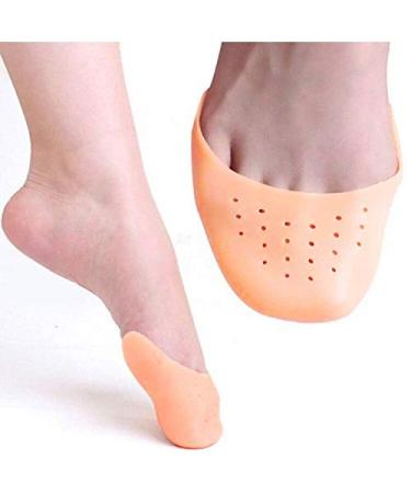 3 Pairs Ballet Silicone Toe Caps Ballet Pointe Pads Toe Sleeves Tip Protector Half Full Toe Protection Protector Toe Pad Ballet Forefoot Cushion Pads High Heels Toe Cap Protector with Breathable Holes Nude