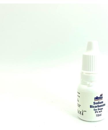 Alissa Healthcare Sodium Bicarbonate Ear Drops - Softens & Removes Ear Wax - Eases Discomfort - 3 x 10ml Bottles - Buy Online on GoSupps.com