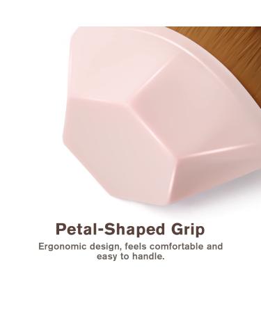 AUAUY Foundation Makeup Brush - Kabuki Face Brush for Flawless Liquid & Cream Cosmetics - Portable Case Included (Pink) - Buy Online on GoSupps.com