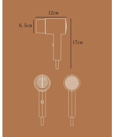 Ionic Hair Dryer 500W Travel Hairdryers for Women with 1 Nozzles Portable Mini Hairdryer for Women Constant Temperature Lightweight Hairdryers for Home Use - Fast Drying A Small Gift - Buy Online on GoSupps.com