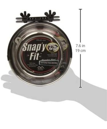 Midwest Homes for Pets Snap'y Fit Stainless Steel Food Bowl - 20oz for Dogs & Cats - Buy Online on GoSupps.com