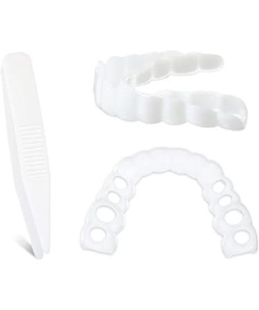 Buy Nitaiun 2-Piece Instant Veneers | Upper & Lower Snap-On Dentures for Perfect Smile - Comfortable Fake Teeth - Buy Online on GoSupps.com