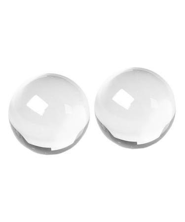 Healvian 2st crystal fitness ball Hand massage balls Handrolling balls Meditation balls Handball fitness balls massage ball set hand massager Exercise metal ball older sport white crystal