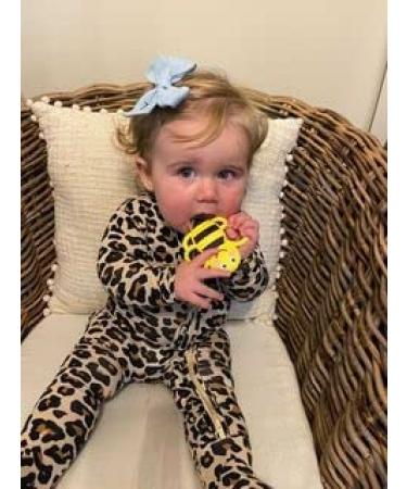 SWEETBEE Buzzy Bee Teether Toy - Multi-Textured, Soft & Soothing, BPA Free, Freezer & Dishwasher Safe - Buy Online on GoSupps.com