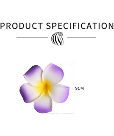 Snner Hawaii Flower Hair Clip Set - 12 Pcs Hula Party Accessories | Fancy Dress Costume Hairpins - Buy Online on GoSupps.com