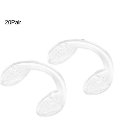 Syh & Aqye 20 U-Shaped Silicone Anti-Slip Nose Pads for Glasses & Sunglasses - Comfortable Fit for Kids & Adults - Buy Online on GoSupps.com