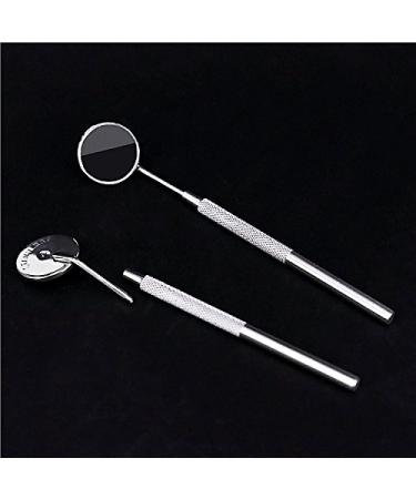 Merkt's Stainless Steel Tooth Mirror with Non-Slip Handle - Removable Mini Mirror for Cosmetic Use & Dental Inspection - Buy Online on GoSupps.com