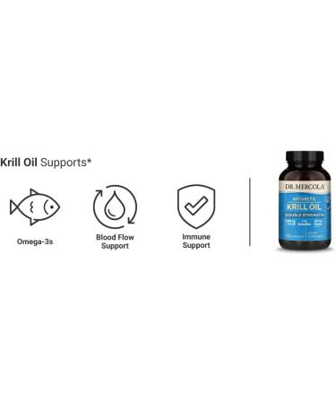 Dr. Mercola  Krill Oil Double Strength  30 Servings (90 Capsules)  Omega 3 Fatty Acids  MSC Certified  Non GMO  Soy-Free  Gluten Free - Buy Online on GoSupps.com