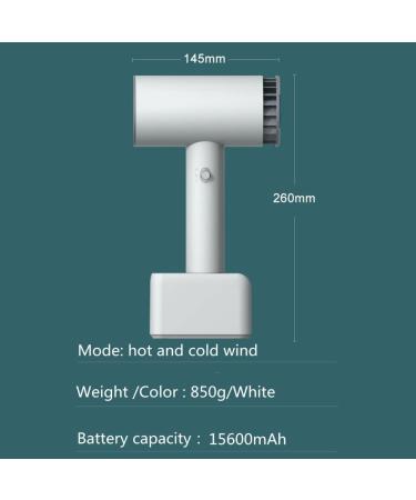 Cordless Hair Dryer Portable Travel Hair Dryers Rechargeable Blow Dryer with Hot/Cold Air for Indoors Outdoors - Buy Online on GoSupps.com