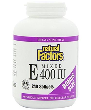 Natural Factors Mixed Vitamin E 400 IU 240 Softgels