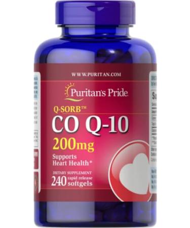 Puri-tans Pride CoQ10 200mg - 240 Softgels Empowering Your Well-Being with Enhanced Energy Vitality Superior Antioxidant