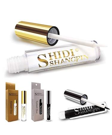 ShidiShangpin 1 pieces eyelash adhesive portable eyelash adhesive white black beauty eyelash extension adhesive cosmetic accessories 5 ml # clear
