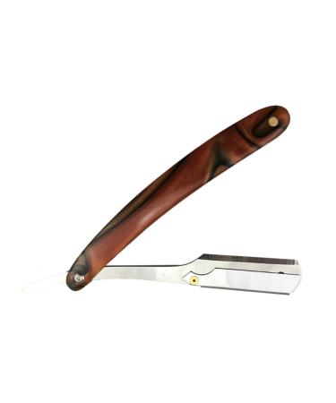Frcolor 2-Pack Collapsible Straight Razors - Stainless Steel Hairdressing Razor with Wooden Handle - Premium Quality Barber Blades for Men - Buy Online on GoSupps.com