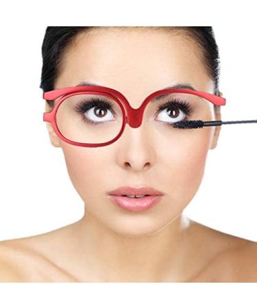 Glasses make-up reading glasses for women rotatable make-up glasses make-up glasses make-up magnifying glasses rotating glasses with a lens essential tools for female make-up (#1)