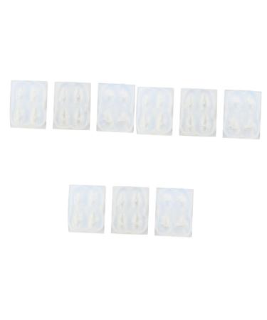 minkissy 9 Sets Body Silicon Nail Art Mold Silicone Nail Mold Led Eyebrow Clip Large Shower Mat Manicure Making Molds Handmade Mold Manicure Mold Decor Silica Gel Making Tools Manual 3d