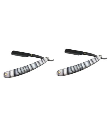 Beavorty 4 pieces men razor wet razor for men razor made of metal shaver made of steel safe razor men razor manual hair clip man