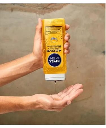  NIVEA MEN NIVEA MEN Shower Boost Shampoo 6 x 250 ml Men's Refreshing Body Shower for Body Face and Hair Energizing Men's Gel and Shampoo with Natural Caffeine - Buy Online on GoSupps.com