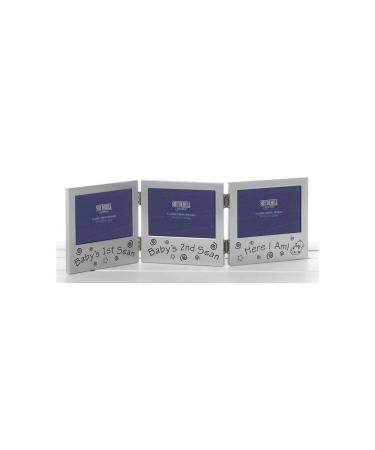 Shudehill Baby Triple Ultrasound Scan Photo Frame 5" x 3" Silver Triple Baby Scan - Buy Online on GoSupps.com