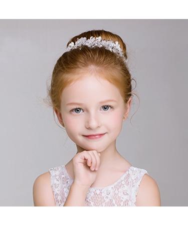 Crystal and Pearl Flower Girl Headband for Ballet, Weddings, Performances - Buy Online on GoSupps.com