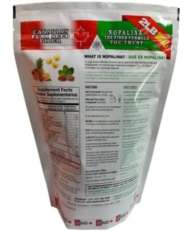 Nopalina Flax Seed Fiber Supplement 2 lb - Natural Digestive Health Support - Buy Online on GoSupps.com