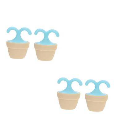Lurrose 4 pieces roller ball massage device Manual massage devices acupressure foot roller roller massage device roll out muscle roller stick manual roller hand roller scroll wheel sewing base pp 6.5x5cmx2stk