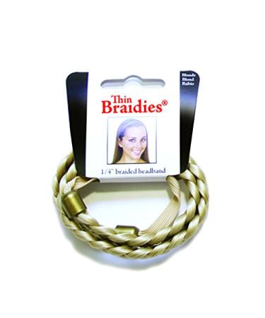 Mia Thin Braidie Blonde Synthetic Hair Headband for Women, Teens, and Girls - Stylish Hair Accessory for Work - Buy Online on GoSupps.com