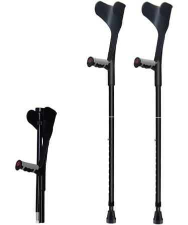 Adult Crutches Telescoping Folding Half Sleeve Elbow Crutches Forearm Crutches 10 Height Adjustable Medical Crutches Independence Black 2pcs - Buy Online on GoSupps.com