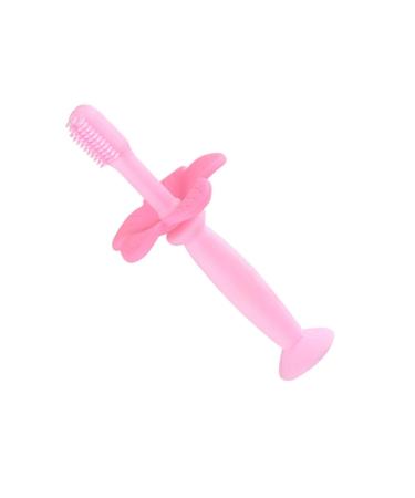 Ipetboom 1stk baby training toothbrush Interfection toothbrush Hand toothbrush baby toothbrush toothbrushes for children bristle toothbrush baby motto toothbrush manual sound wall pink 1 piece (1 Pack) pink