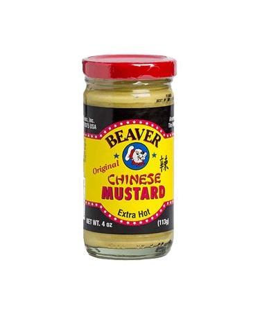 Beaver Extra Hot Chinese Mustard, 4 oz 4 Ounce (Pack of 1)