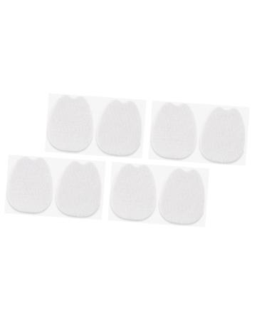 NOLITOY 4 Pairs Insole Forefoot Pad Pads for of Foot Shoes Accessories Forefoot Cushion Pad Non Slip Shoe Inserts Metatarsal Foot Cushion High Heel Felt Can Be Cut Insole Pad White