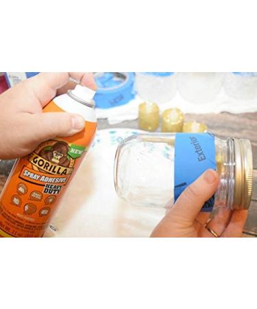 Gorilla Heavy Duty Spray Adhesive 4oz Clear - Multipurpose & Repositionable | Pack of 1 - Buy Online on GoSupps.com