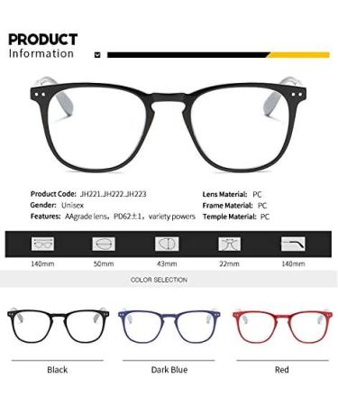 Suertree 3 Pack Reading Glasses | Stylish Computer Glasses for Men & Women | 2.0X Fashion Readers - JH221 - Buy Online on GoSupps.com