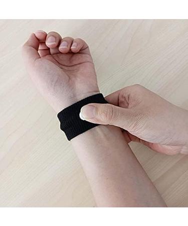 Motion Sickness Relief Wristbands - 2 Pairs Anti-Nausea Bracelets for Car Sea Flying Trip - Adults & Children - Black/Grey - Buy Online on GoSupps.com